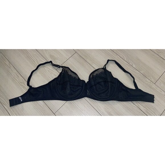 Vintage Maidenform Ambiance 3829 Unlined Lace Bra Underwire Womens 36D Black - Picture 5 of 6